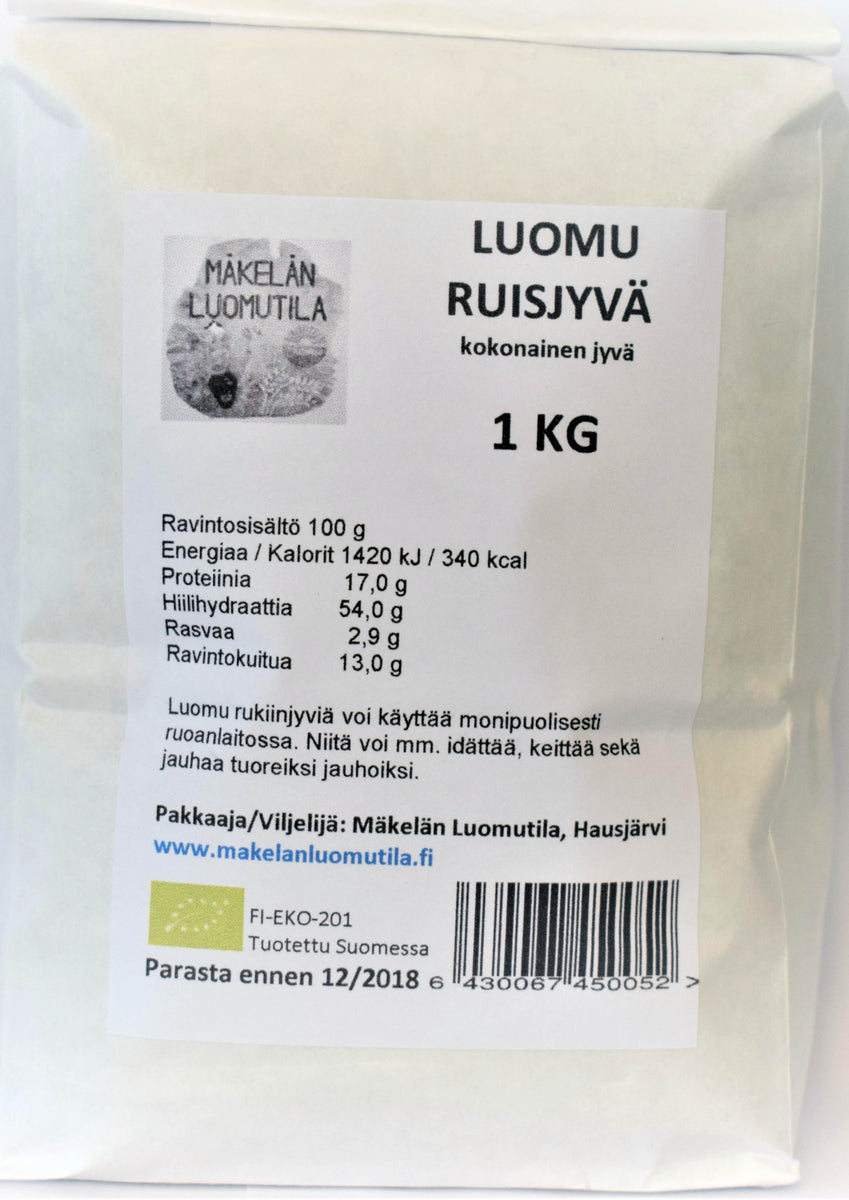 Rågkorn, 1 kg – Happy Food Store